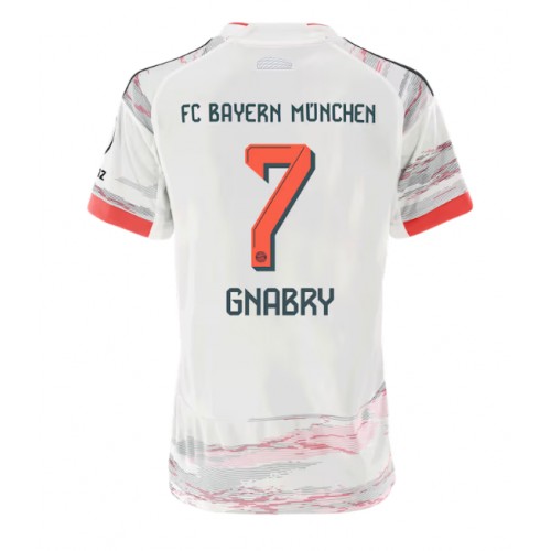 Stroje piłkarskie Bayern Munich Serge Gnabry #7 Koszulka Wyjazdowej dla damskie 2025-26 Krótki Rękaw